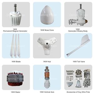 Прямая Заводская Продажа <span class=keywords><strong>3KW</strong></span> 5KW гибридная Бытовая ветряная турбина на крыше <span class=keywords><strong>3</strong></span>-фазная горизонтальная осевая система - Product Image 2