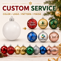 Boule de Noël transparente ajourée ornée de perles de diamant étincelantes, pendentif en plastique, ornement suspendu, toutes couleurs, vente en gros directe usine