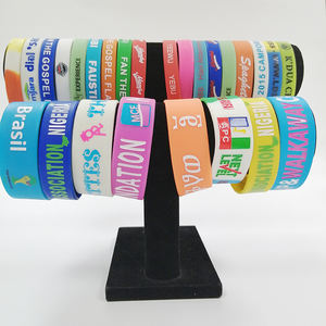Pulsera de silicona de doble capa para fitness, brazalete personalizado de silicona con realce, led, <span class=keywords><strong>pride</strong></span> twist, Devin Booker - Product Image 3