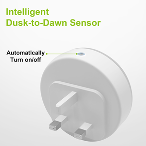Energy Saving 0.5W <b>Plug</b> <b>in</b> LED Night <b>Light</b> Cute Smile Face <b>Light</b> <b>Sensor</b> Lamp CE RoHS Factory Wholesale OEM Night Lamp - Product Image 2