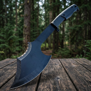 ขวาน MDM AXES HUNTING TOOLS อเนกประสงค์สำหรับกิจกรรมกลางแจ้ง หัวขวานสแตนเลส ด้ามจับ ABS หัวแบน ความยาวรวม 40 ซม. น้ำหนัก 600 กรัม สำหรับตัดฟืน - Product Image 3