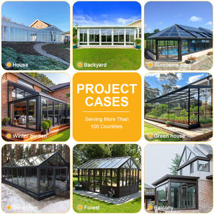 Kits de véranda <span class=keywords><strong>en</strong></span> aluminium à toit triangulaire moderne avec verre trempé pour utilisation hôtelière, maison <span class=keywords><strong>en</strong></span> verre pour véranda, espace extérieur - Product Image 6