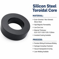 Noyau toroïdal CRGO de qualité supérieure à faible perte d'énergie pour transformateur de sortie audio
