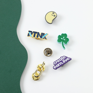 Women's High-End Souvenir Custom Logo Luxury Metal Hard Enamel Badge Fashion Garment Decorative Lapel Pins for Clothes - Product Image 6