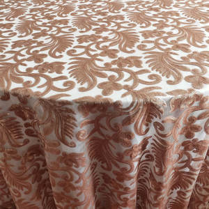 Nappe de TABLE <span class=keywords><strong>en</strong></span> maille brodée à paillettes, 4 pièces, rondes, brodées, à fleurs, personnalisé, pour fête d'hôtel, BANQUET, mariage - Product Image 3