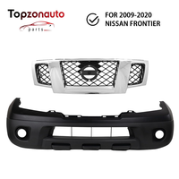 Topzonauto für Nissan Frontier 2009-2020 Limousine Frontstoßstangenabdeckung & Kühlergrill-Set 62022ZL00B 62310ZL00B