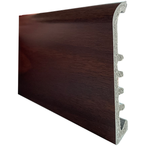 Plinthe en PVC blanc grand 75x9mm Accessoires d'intérieur Barre de 2 m - Product Image 1