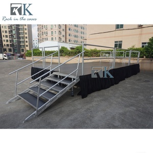 Escenario de seguridad estable con barandillas Escenarios de faldas negras de Instalación rápida - Product Image 5