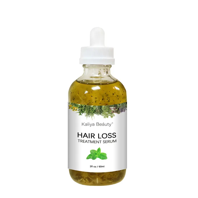 OEM 60ml Private Label Organic Formula Nourishing Scalp Elixirs Hair Care Loss Oil Treatment Hair Growth Serum