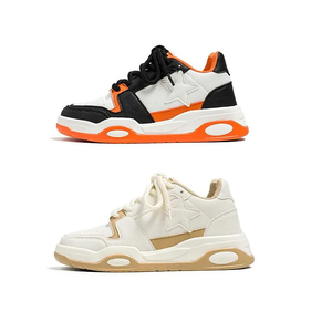 Baskets en cuir de haute qualité, personnalisables avec logo, pour hommes, style décontracté, basketball, marche <span class=keywords><strong>et</strong></span> skateboard - Product Image 2