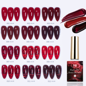 Esmalte de <span class=keywords><strong>Gel</strong></span> de Resina de Alta Pigmentación, de Larga Duración, Color Rojo, 15 ml, 12 Colores, Muestra Gratis, Logotipo Personalizado, Sin Olor, OEM - Product Image 3