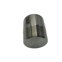 Bouchon d'extrémité de tuyau rond poli en acier inoxydable 316L forgé 1 1/4" BSPT B16.11 3000LB