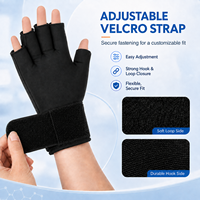 Gant thérapeutique en gel solide mains libres pour pouce, doigts et poignet, avec fonction de refroidissement post-chirurgie, pour soins à domicile et repos au travail