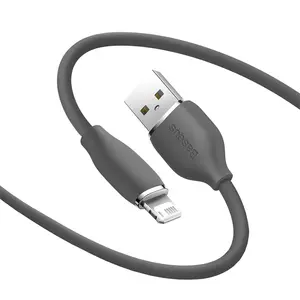 Baseus USB to iP 2.4A1.2Mゼリー液体シリカゲル急速充電データケーブル