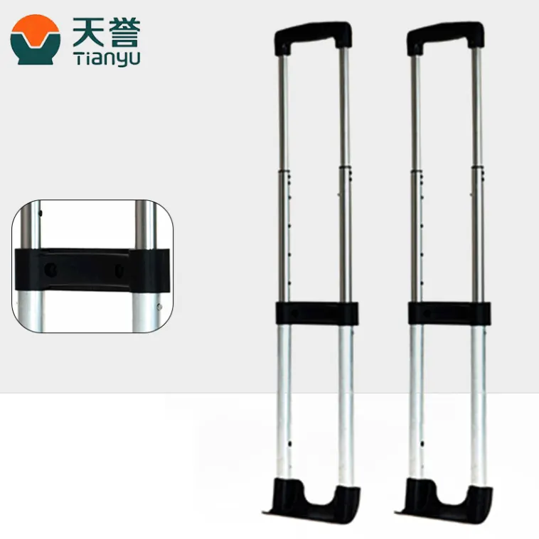 Tianyu高品質スーツケースアクセサリー3段階カスタマイズされたアルミニウム伸縮式荷物トロリーハンドル