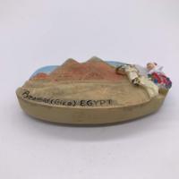 3D-Magnetischer Aufkleber aus Harz: Ägyptische Große Pyramide von Gizeh, Kairo – Touristensouvenir, Kühlschrankmagnet, Kunsthandwerk