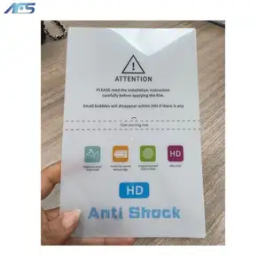 AFS Shock Proof Soft Ultra thin HD Full Glue Hydrogel TPU screen protector for cutting machine