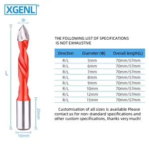 Xgenl Machine Through Hole Drilling Tools For Plywood Woodworking Drill Bits For Roughing Holes In Wood