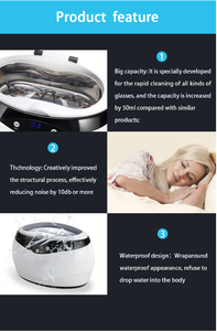 Chine Usine Prix bon marché Équipement à ultrasons Digital <span class=keywords><strong>Pro</strong></span> Nettoyeur à ultrasons en acier inoxydable - Product Image 6