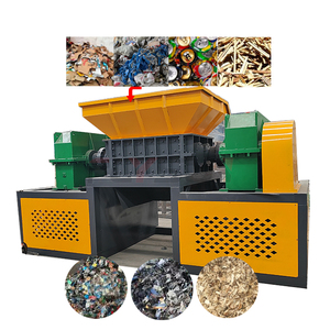 Déchiqueteuse MSW à double arbre 600, déchiqueteuse automatique de PVC, machine de broyage du papier, du carton et du plastique à vendre - Product Image 1