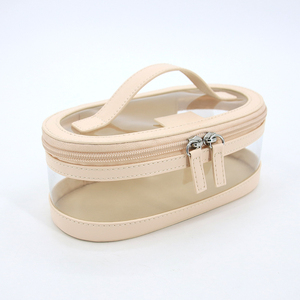 <span class=keywords><strong>2025</strong></span> biểu tượng tùy chỉnh vẻ đẹp di động trang điểm túi không thấm nước PVC da mỹ phẩm rõ ràng mini trang điểm Trường hợp với tay cầm mềm - Product Image 5