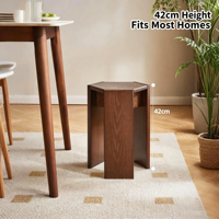 Tabourets et bancs empilables en bois massif, extra épais et souples, sièges confortables et hauts pour salon et usage domestique