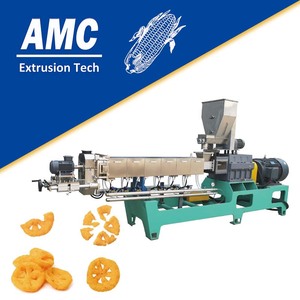 <span class=keywords><strong>Macchina</strong></span> per Snack Soffiati con Ripieno Centrale 200kg/h 300kg/h per Produzione di Snack Bicolore Fritti - Product Image 1