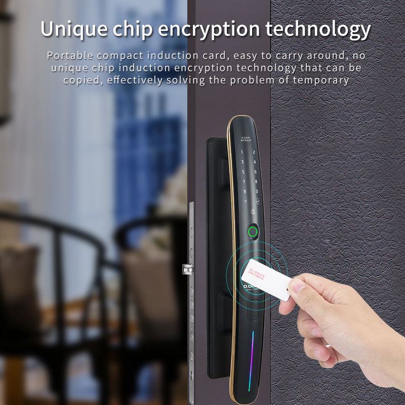 Glomarket Tuya Smart Lock Digital Door Viewer Camera Biometric Fingerprint Smart Door Lock