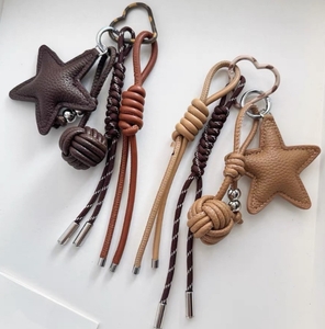 Genuine Leather Keychain Minimalist Leather Key