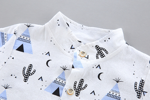 2019 Comfortable Casual Hot Selling Popular Printed Short-sleeved Shirts Bulk Wholesale Kids Clothing Boys Children <b>Clothes</b> - Product Image 5