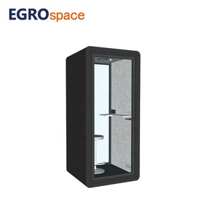 EGROspace Modern Commercial Acoustic Cabin Privacy Work Soundproof Movable <strong>Telephone</strong> Booth Office Pod - Product Image 1