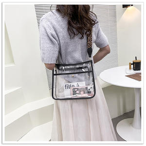 Bolso de Mensajero de Mujer con Estampado de Leopardo Estilo Occidental 2025, Bolso Bandolera Transparente de PVC para Mujer - Product Image 5