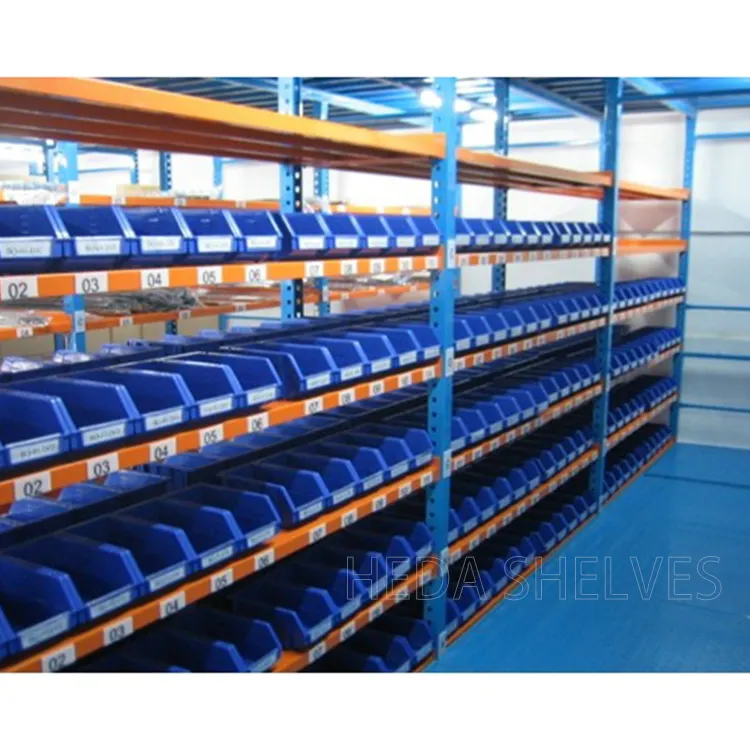 Fornitore della cina di multi strati magazzino medio duty in metallo longspan scaffalatura di plastica garage contenitori di stoccaggio rack
