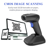 Lector de Códigos QR 2D Portátil OEM ODM con USB/Indicación por Vibración para Lectura de Alta Velocidad de 300 Escaneos/Segundos y Transmisión de Largo Alcance, Venta al Por Mayor