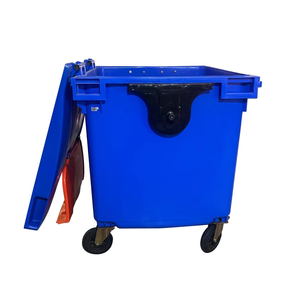 Contenedor de Basura con Ruedas y Pedal de 1100L, de Plástico PP para Exteriores, para Hogar, Hotel, Baño, Cocina, Almacenamiento y Reciclaje - Product Image 3