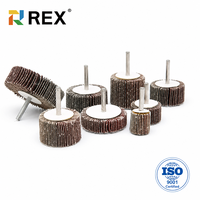 Disque abrasif en oxyde d'aluminium REX à dureté moyenne 25mm/6mm pour meuleuses/ponceuses, fixation sur broche, acier inoxydable OEM OBM