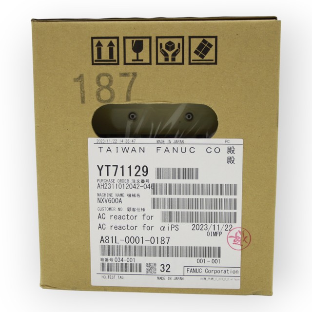 Genuine FANUC PSM-30I Power Reactor Module A81L-0001-0187 for CNC Machine Tool & Automation System Drive