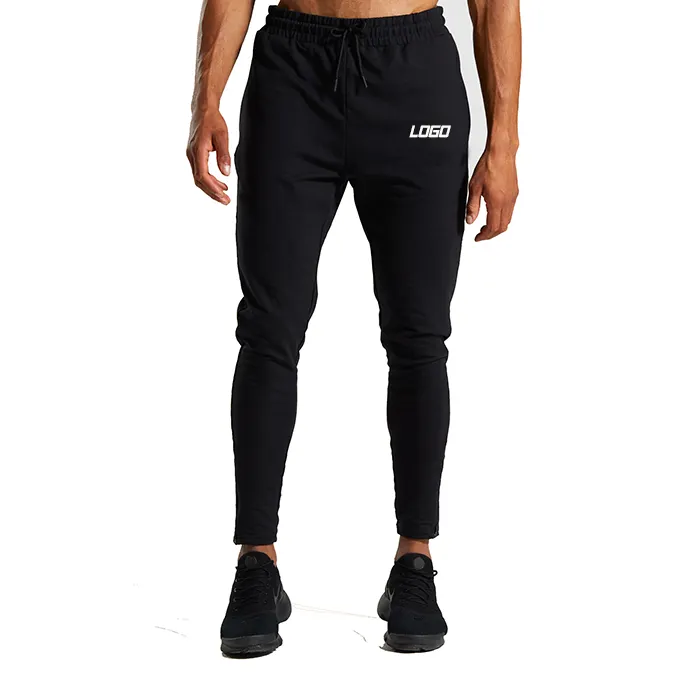 Black Color Unisex Gym Training Quick Dry Slim Fit Men Tracksuit Running Joggers