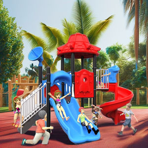 पार्क स्पोर्ट्स पार्क और मनोरंजन पार्क के लिए स्लाइड किड्स के खेल के साथ नए आउटडोर प्लास्टिक जंगल जिम - Product Image 2