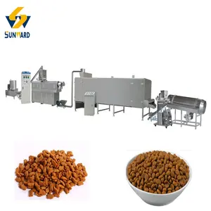 Ce/Iso Certificatie Fabriek Kwaliteit Hele Automatische Kleinschalige Hond Kat Pet Food Machine Maken Hondenvoer Extruder Machine Met Lage Kosten