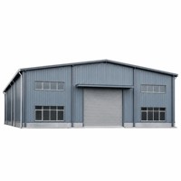 Bâtiment métallique YUHUI de 1000 mètres carrés, entrepôt préfabriqué en structure acier légère avec services de soudage et de découpe