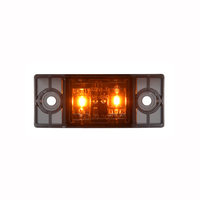Feu de positionnement et de dégagement rectangulaire à LED de 2,75 po x 1,13 po, feu de gabarit latéral pour camion et remorque, conforme aux normes SAE/DOT/FMVSS108