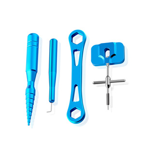 Kit d'outils de réparation de moulinets de pêche en alliage d'aluminium, clé de démontage de roulement de bobine pour kit d'entretien de la pêche aux leurres - Product Image 1