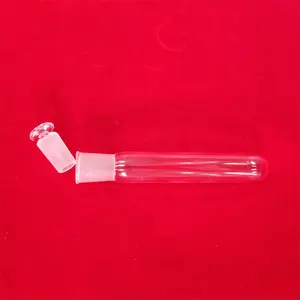 laboratory glassware Silica Fused Glass Test tubes 24/29 socket Clear Quartz Cross Joint Pipe Fitting Tube