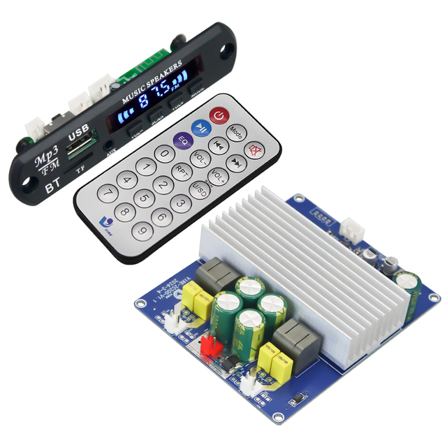 VIRE 2*200W TPA3251 Class D USB Sound Card Mini Amplifier for Bluetooth Audio HIfi Board with Stereo Subwoofer Theater Amp