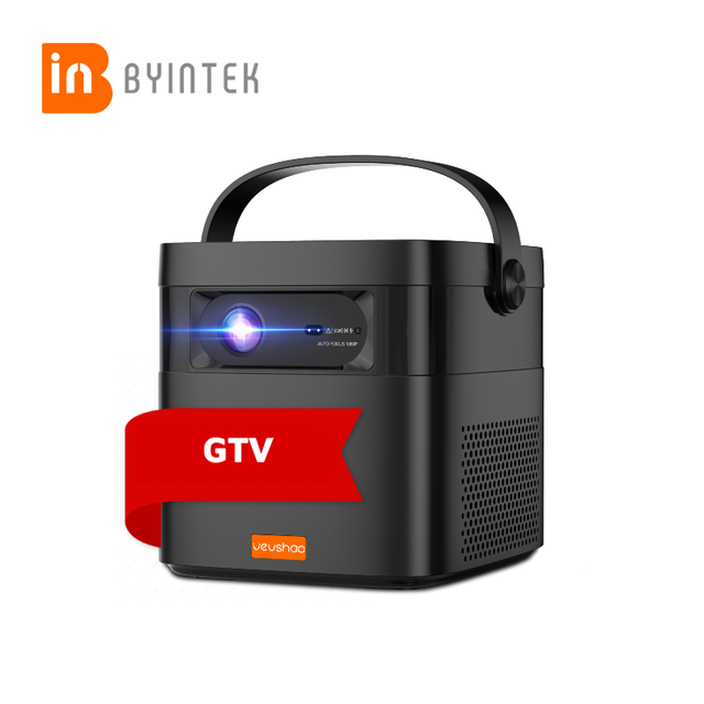 DF202 Max 150000mAh Battery Powered Mini Portable Projector GTV 1080P 4K DLP Rechargeable Projector With Handle