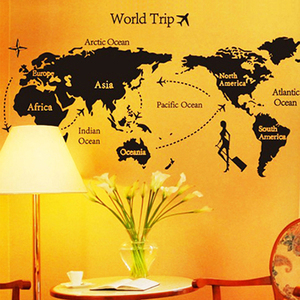 Rimovibile in pvc home decor world map wall <span class=keywords><strong>sticker</strong></span> - Product Image 4