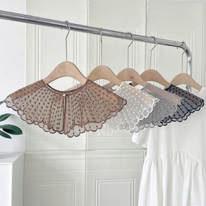 New Lace Embroidery Pearl Little Shawls for Women <b>Spring</b> and Summer With Skirt Shirt <b>Decoration</b> Neck Vest Hollow Collar - Product Image 1
