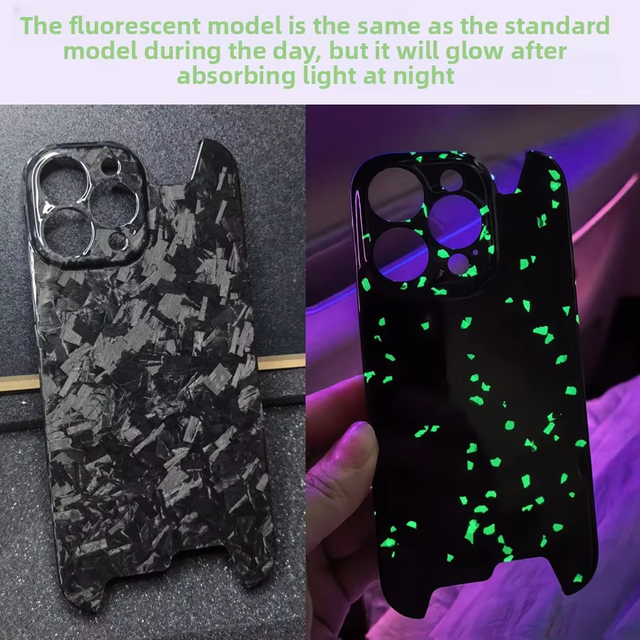 Carbon Fiber Ultra-thin Eco-friendly Phone Case for iPhone Mobile Phone case Made of Forged Matte Textured Carbon Fiber