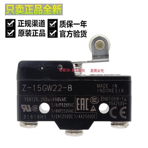   Z-15GW22-B ไมโครลิมิตสวิตช์ SPDT 15A 250VAC IP20 โลหะ สำหรับใช้งานในอุตสาหกรรม - Product Image 1